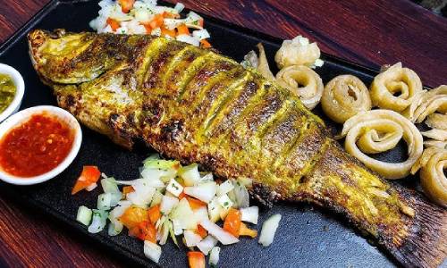 Roasted fish